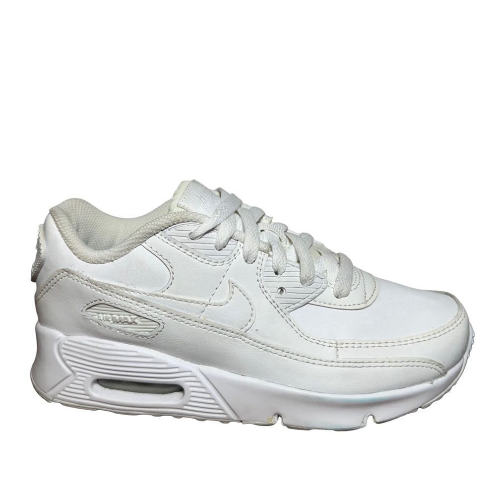 Kids Nike air max white athletic shoes size 3Y